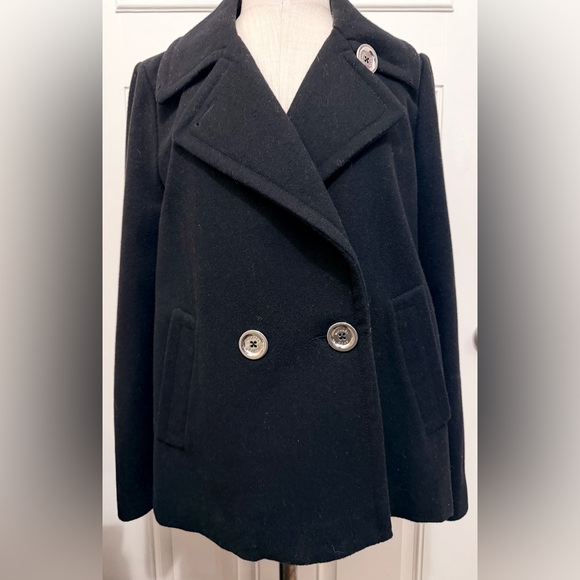 Michael Kors Jackets & Blazers - Michael Kors Black Double Breasted Pea Coat